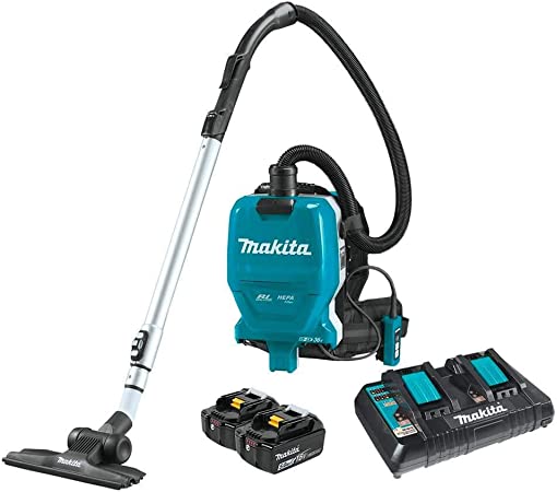 Makita XCV09PT 18V X2 LXT Lithium-Ion (36V) Brushless Cordless 1/2 Gallon HEPA Filter Backpack Dry Vacuum Kit (5.0Ah)