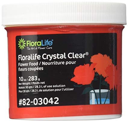 Cut Flower Food Floralife Crystal Clear 10 Ounce Powdered Tub