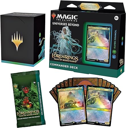 Magic: The Gathering The Lord of The Rings: Tales of Middle-Earth Commander Deck 3   Collector Booster Sample Pack