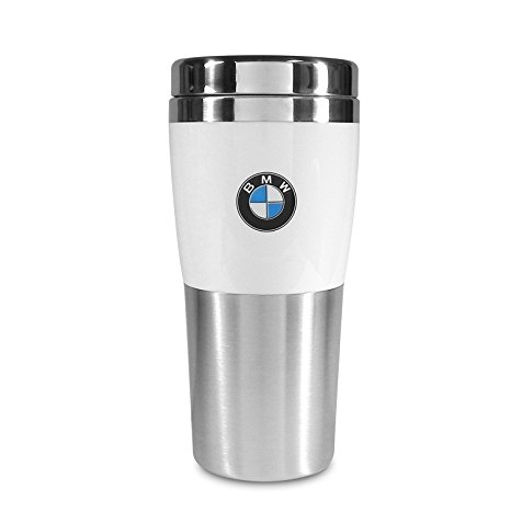 BMW Genuine Insulated Travel Mug with White Band OEM