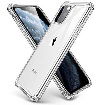 ESR Air Armor Clear Case Compatible with iPhone 11 Pro Max [Shock-Absorbing] [Scratch-Resistant] [Reinforced Drop Protection] Hard PC   Flexible TPU Frame, for The iPhone 11 Pro Max, Clear