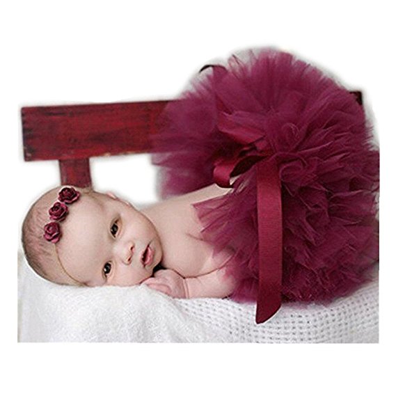 Fashion Unisex Newborn Girl Baby Outfits Photography Props Headdress Tutu Skirt