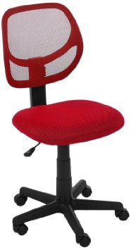 AmazonBasics Low-Back Computer Chair - Red