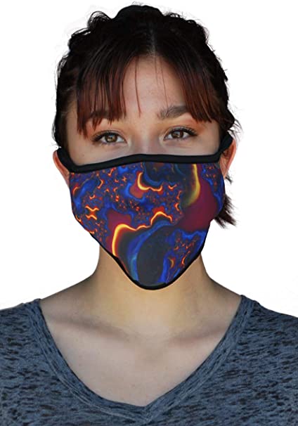 Made in USA: Face Coverings, Washable, Reusable – Protection from Dust, Pollen, Pet Dander, Other Large Airborne Particles.