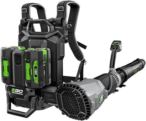 EGO Power  LBPX8004-2 Backpack Blower Kit 800 CFM with 2X 6Ah Battery & 280W Dual Port Charger