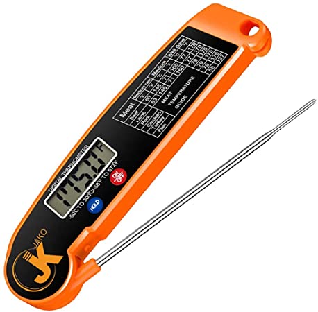 Candy Thermometer, JAKO Instant Read Meat Thermometer-Food Thermometer with Temperature Guide Function.Thermometer for Grilling Cooking Kitchen Thermometer for Liquids Smoker Water BBQ Oil Deep Fry