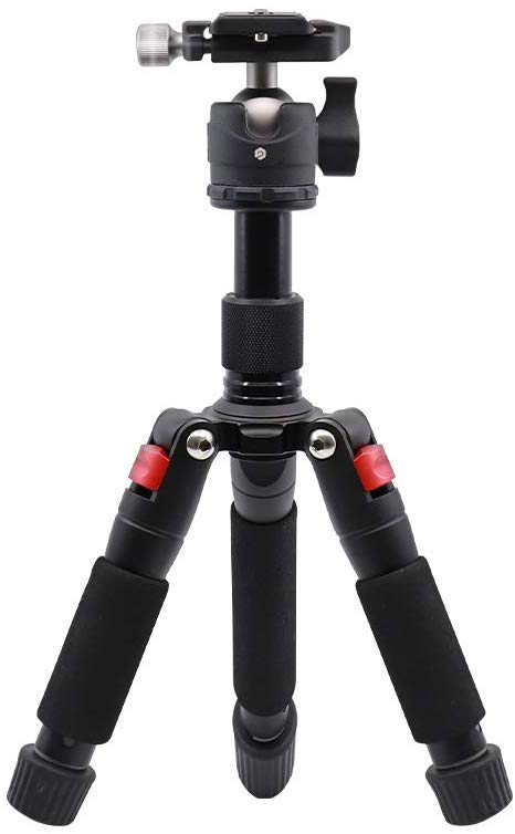 Tripod50 (Lightweight Heavy Duty Aluminum Camera Mount Portable Tripod Stand with Non Skid Feet/Compatible with iPhone, Android Phone, DSLR for YouTube Video, Photography) by ORANGEMONKIE