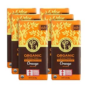 Equal Exchange Organic Orange Dark Chocolate, 2.8-Ounce (Pack of 6)