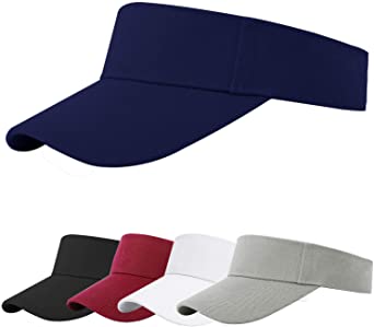 Cooraby Sports Sun Visor Hats Adjustable Sun Visor Caps for Women and Men