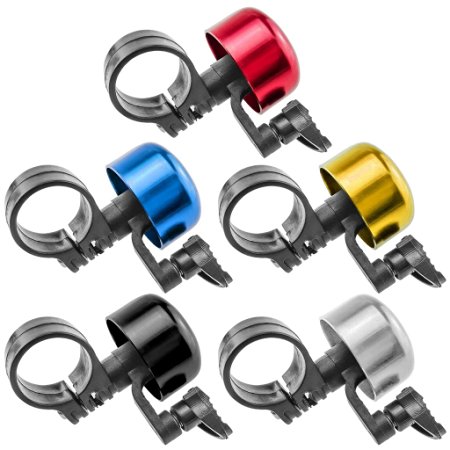 TrendBox 1 Set 5 Colors Alloy Bicycle Bike Cycling Handlebar Bell Ring Horn Sound Emergency Alarm Alert Warning Loud Lightweight For Safety