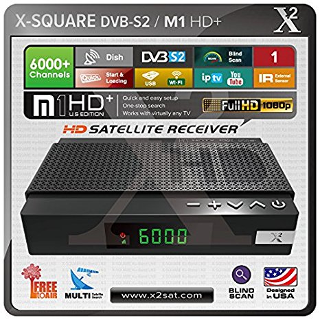 X2 HD DVB-S2 (FTA) with IPTV Mini Hybrid Satellite Receiver - New Edition