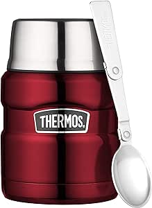 Thermos Stainless King Vacuum Insulated Food Jar, 470ml, Red, SK3000RAUS