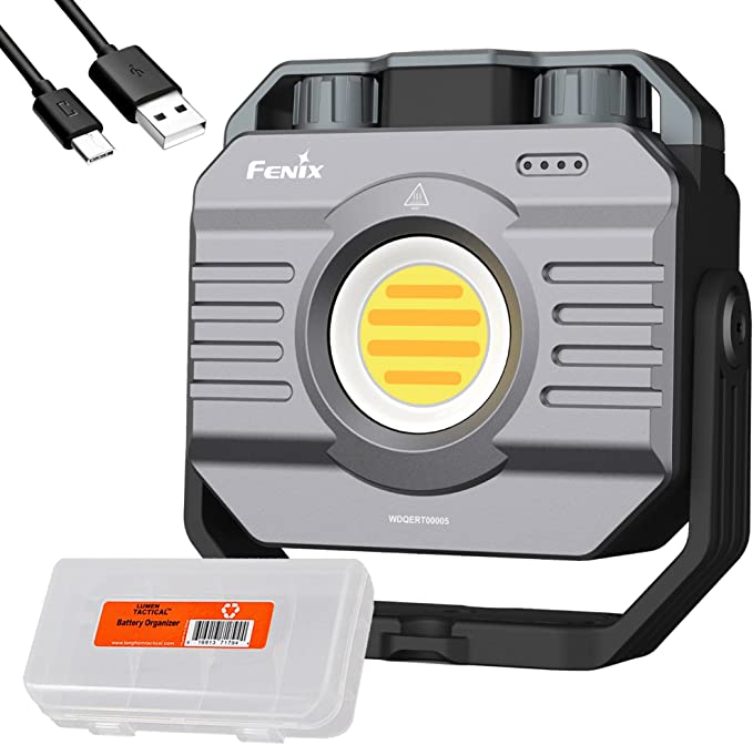 Fenix CL28R 2000 Lumen 2-in-1 Camping Lantern and Portable Work Light, USB-C Rechargeable, Continuous Brightness and Color Temperature Adjustment with LumenTac Case