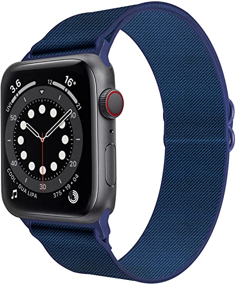 Wekin Compatible with Apple Watch strap 38mm 40mm 42mm 44mm,Adjustable Elastics Nylon Replacement Band Compatible with iWath Series SE/6/5/4/3/2/1