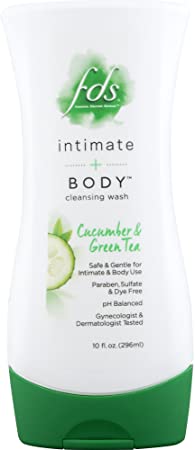FDS Intimate   Body Cleansing Wash, Cucumber & Green Tea - 10 fl oz Bottle