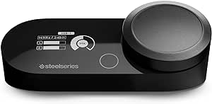 SteelSeries GameDAC Gen 2 Hi-Res Certified - 24BIt/96Khz Audio Amplifier - ESS Sabre Quad-DAC - AI Noise Cancellation - 360° Spatial Audio - Dual USB - PC, PS5, PS4 - upgrade any 3.5mm headset