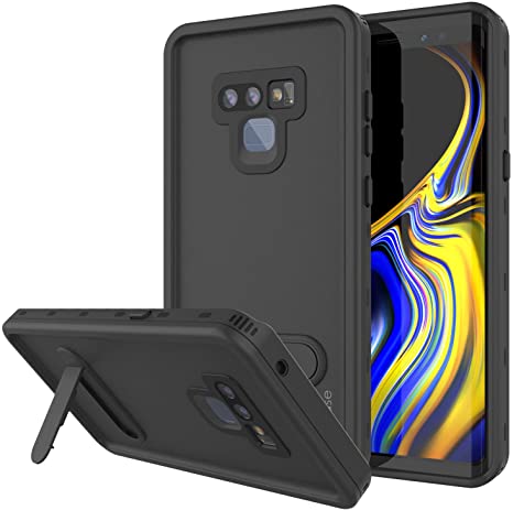 PunkCase Galaxy Note 9 Waterproof Case, [KickStud Series] [Slim Fit] [IP68 Certified] [Shockproof] [Snowproof] Armor Cover W/Built-in Kickstand   Screen Protector for Samsung Galaxy Note 9