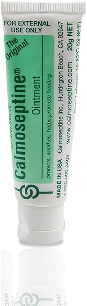 Calmoseptine Ointment. Soothing Menthol Relief for Skin Irritations. 20 Gram Travel Size Tube