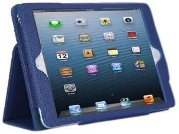 SupCase Slim Fit Folio Leather Case Cover for 79-Inch Apple iPad mini Sapphire Blue MN-62A-SB