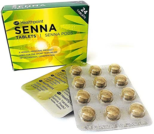 Senna Pods Herbal 20 Laxative Tablet Relieve Constipation in Adults & Children Over 12 Years