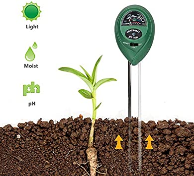 3 in 1 Soil Tester Kits Garden Plant Flower Soil Hygrometer Water PH Tester Moisture Light Meter Testing Tools (No Battery Needed)