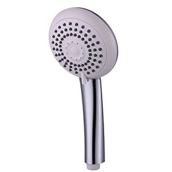 KES P301 Bathroom THREE Mode Showering Handheld Shower Head AIR-INJECTION, Chrome and White