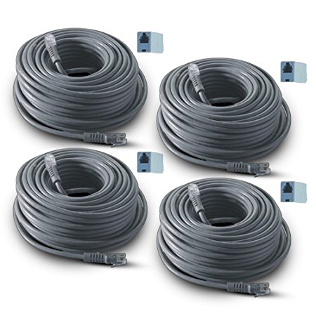 REVO America 60-Feet RJ12 Cable with Connectors (Pack of 4)