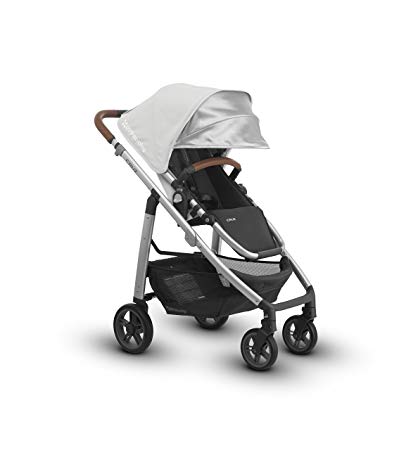 2018 UPPAbaby CRUZ Stroller- Loic (White/Silver/Saddle Leather)