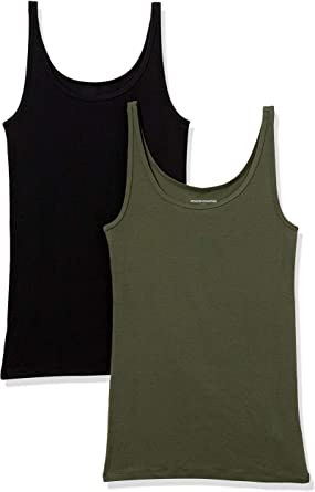 Amazon Essentials Women's 2-Pack Slim-fit Thin Strap Tank