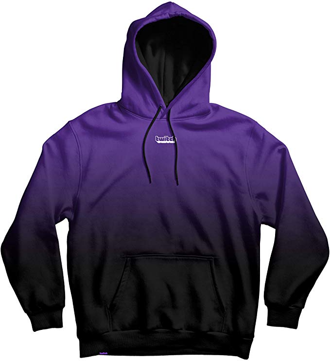 Twitch Dip Dye Pullover Hoodie - Purple