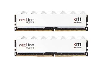 Mushkin Redline White - DDR4 UDIMM - 32GB (2x16GB) 3600MHz CL-16-288-pin1.4V Desktop Ram - Non-ECC - Dual Channel - FROSTBYTE Heatsink (MRD4U360GKKP16GX2)