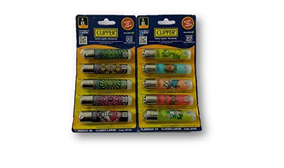 Clipper A Bawa Initiative CP-11 Cigarette Gas Lighter (Mix Colors) - Pack of 5 PCs  1 Scented Pen