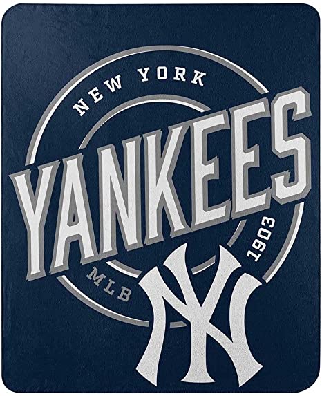 Officially Licensed MLB Fleece Throw Blanket 50" x 60" (New York Yankees)