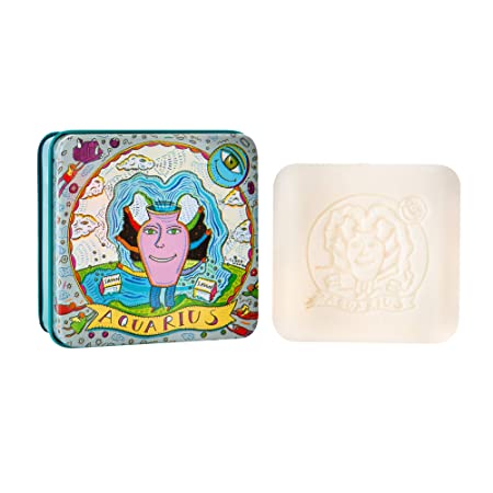 Pre De Provence Zodiac Tin Bar Soap, Aquarius, 100 Gram