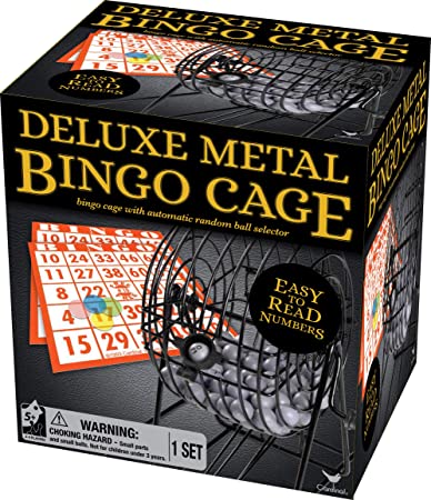 Cardinal Games Deluxe Wire Cage Bingo Set (Styles Will Vary)