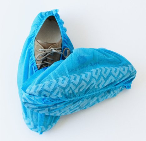 Blue Shoe Guys Disposable Polypropylene Boot & Shoe Covers | 100-Pack ★ Love It Or It's Free Guaranteed ★