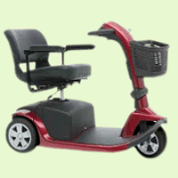Pride Victory 10 3-Wheel Scooter - Red