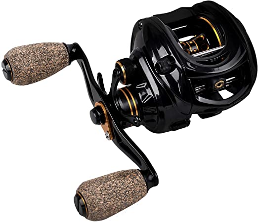 Fiblink Baitcasting Fishing Reel 10 1 Ball Bearings Right/Left Hand Casting Reel Ultra Smooth Baitcaster for Freshwater and Saltwater with Reel Bag