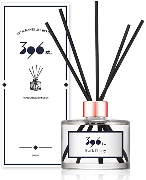 396 st. Reed Diffuser, Black Cherry, 200ml(6.7oz) / Reed Diffuser Sets, Aroma Therapy, Home & Kitchen Décor