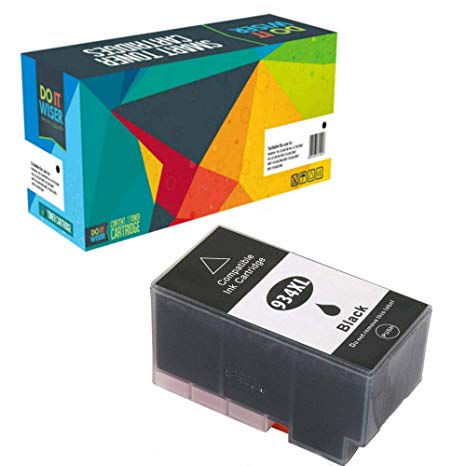 Do it Wiser Compatible Ink Cartridge Replacement for HP 934 XL 934XL Officejet Pro 6830 6230 6835 6812 6815 6820 (Black)