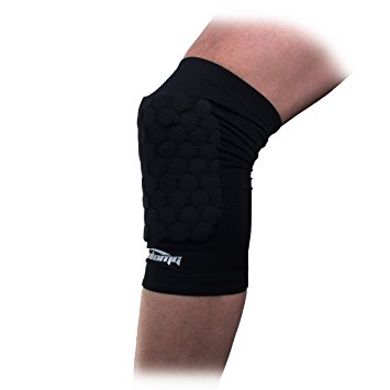 COOLOMG Pad Crash Proof Antislip Basketball Leg Knee Short Sleeve Protector Gear (1 Piece)