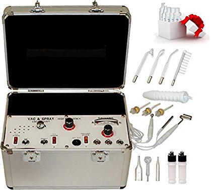 LCL Beauty Portable 4 in 1 Multifunction Facial Machine: Galvanic, High Frequency, Vacuum, Sprayer by LCL Beauty