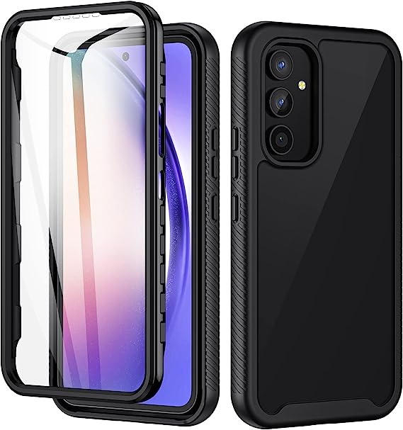 seacosmo Samsung A54 5G Case, [Built-in Screen Protector] Full Body Samsung Galaxy A54 5G Case Shockproof Protective Clear Bumper Phone Cover for Samsung A54 5G- 6.4 Inch