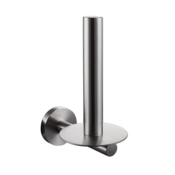 KES SUS304 Stainless Steel Bathroom Toilet Paper Holder and Dispenser Wall Mount Brushed, A2176-2