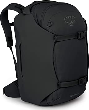 Osprey Porter 46 Travel Backpack, Black, One Size