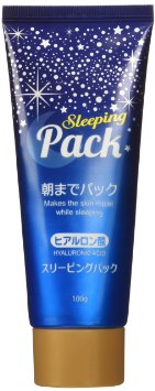 Japan Hyaluronic Acid Sleeping Gel Mask Moisturize Sleeping Pack Overnight Rinse Off (3.5 Oz)