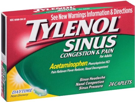 Tylenol Sinus Congestion and Pain Reliever, 24 Count