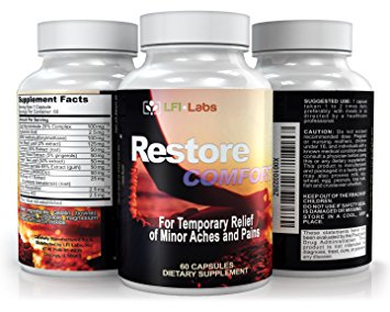 LFI Restore Comfort — Extreme Combination of the Most Powerful Natural Anti Inflammatories Available to Support Strong Muscle and Joints for All Natural Pain Relief