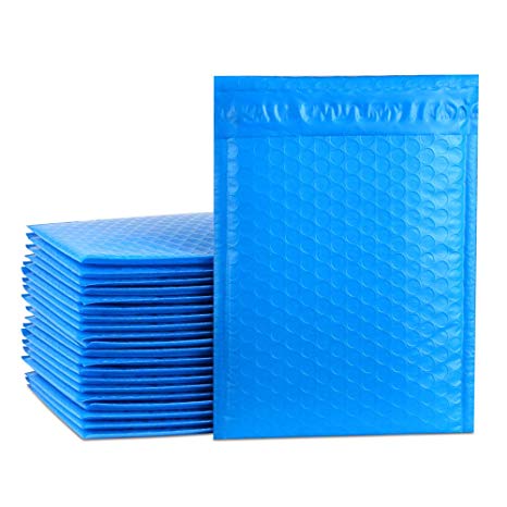 UCGOU #0 6x10" Blue Poly Bubble Mailers Self Seal Padded Envelopes 50pcs