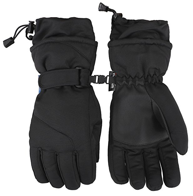 Simplicity Women's Waterproof Thinsulate Lined Winter Ski Gloves